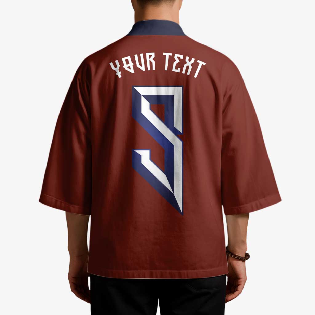 Custom Norwegian Football Kimono Norse Inspired Red Color - Wonder Print Shop