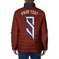 Custom Norwegian Football Padded Jacket Norse Inspired Red Color - Wonder Print Shop
