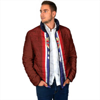 Custom Norwegian Football Padded Jacket Norse Inspired Red Color - Wonder Print Shop
