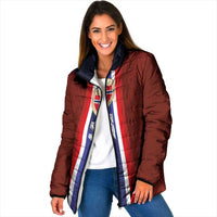 Custom Norwegian Football Padded Jacket Norse Inspired Red Color - Wonder Print Shop
