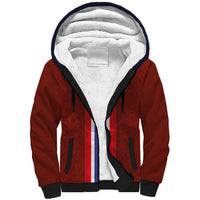 Custom Norwegian Football Sherpa Hoodie Norse Inspired Red Color - Wonder Print Shop