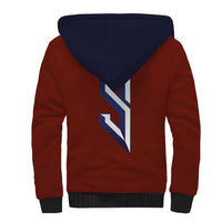 Custom Norwegian Football Sherpa Hoodie Norse Inspired Red Color - Wonder Print Shop