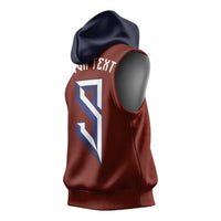Custom Norwegian Football Sleeveless Hoodie Norse Inspired Red Color - Wonder Print Shop