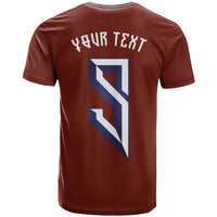 Custom Norwegian Football T Shirt Norse Inspired Red Color - Wonder Print Shop