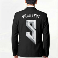 Custom Norwegian Football Blazer Norse Inspired Black Color - Wonder Print Shop