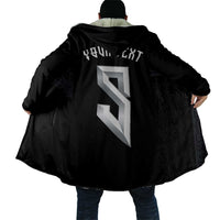Custom Norwegian Football Cloak Norse Inspired Black Color - Wonder Print Shop