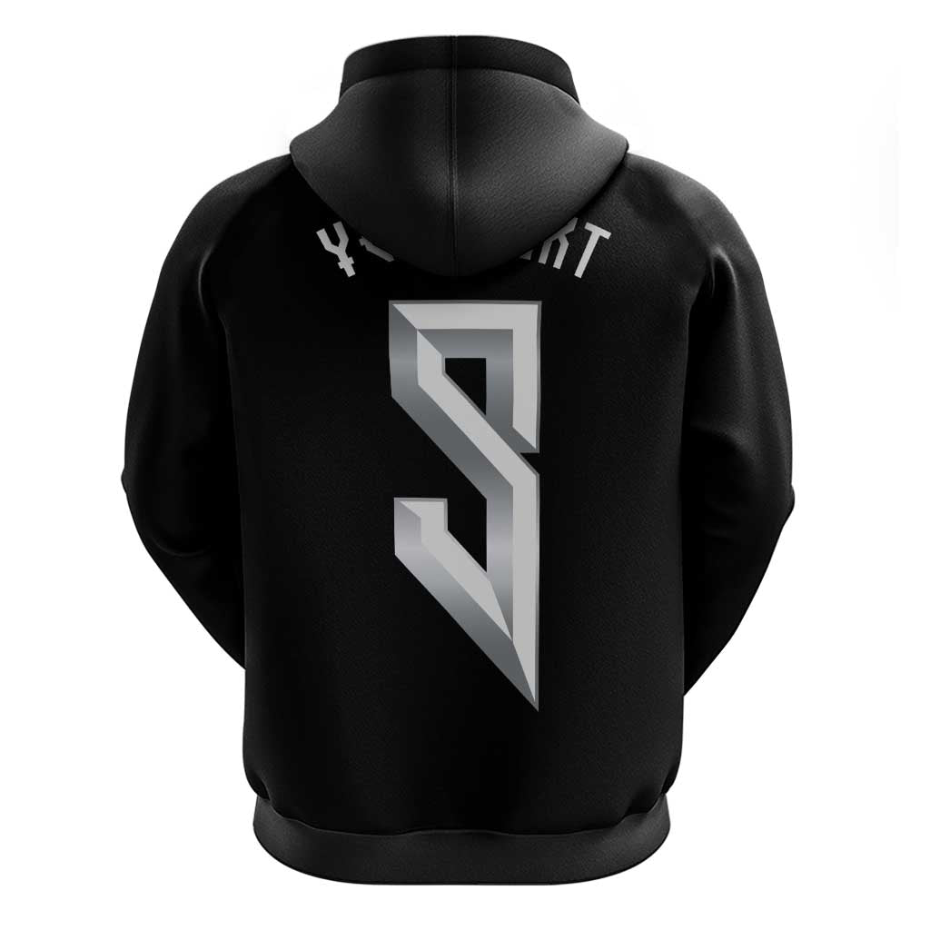 Custom Norwegian Football Hoodie Norse Inspired Black Color - Wonder Print Shop