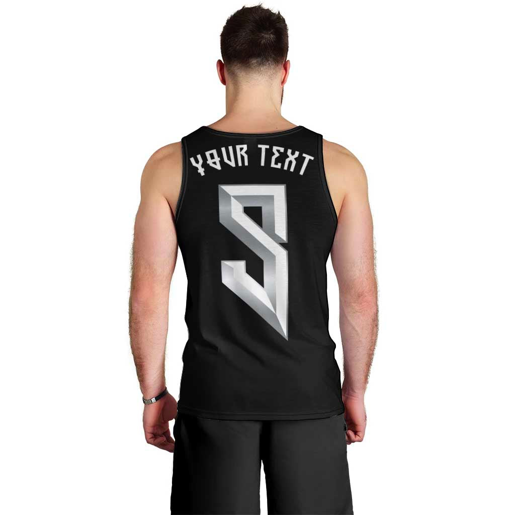 Custom Norwegian Football Men Tank Top Norse Inspired Black Color - Wonder Print Shop