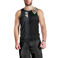 Custom Norwegian Football Men Tank Top Norse Inspired Black Color - Wonder Print Shop