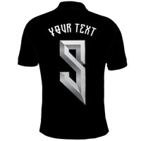 Custom Norwegian Football Polo Shirt Norse Inspired Black Color - Wonder Print Shop