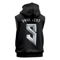 Custom Norwegian Football Sleeveless Hoodie Norse Inspired Black Color - Wonder Print Shop