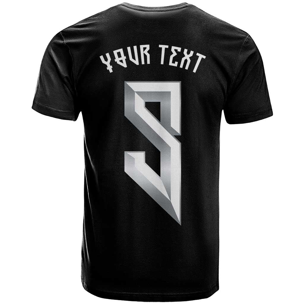 Custom Norwegian Football T Shirt Norse Inspired Black Color - Wonder Print Shop
