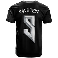 Custom Norwegian Football T Shirt Norse Inspired Black Color - Wonder Print Shop