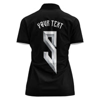 Custom Norwegian Football Women Polo Shirt Norse Inspired Black Color - Wonder Print Shop