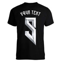 Custom Norwegian Football Women V-Neck T-Shirt Norse Inspired Black Color - Wonder Print Shop