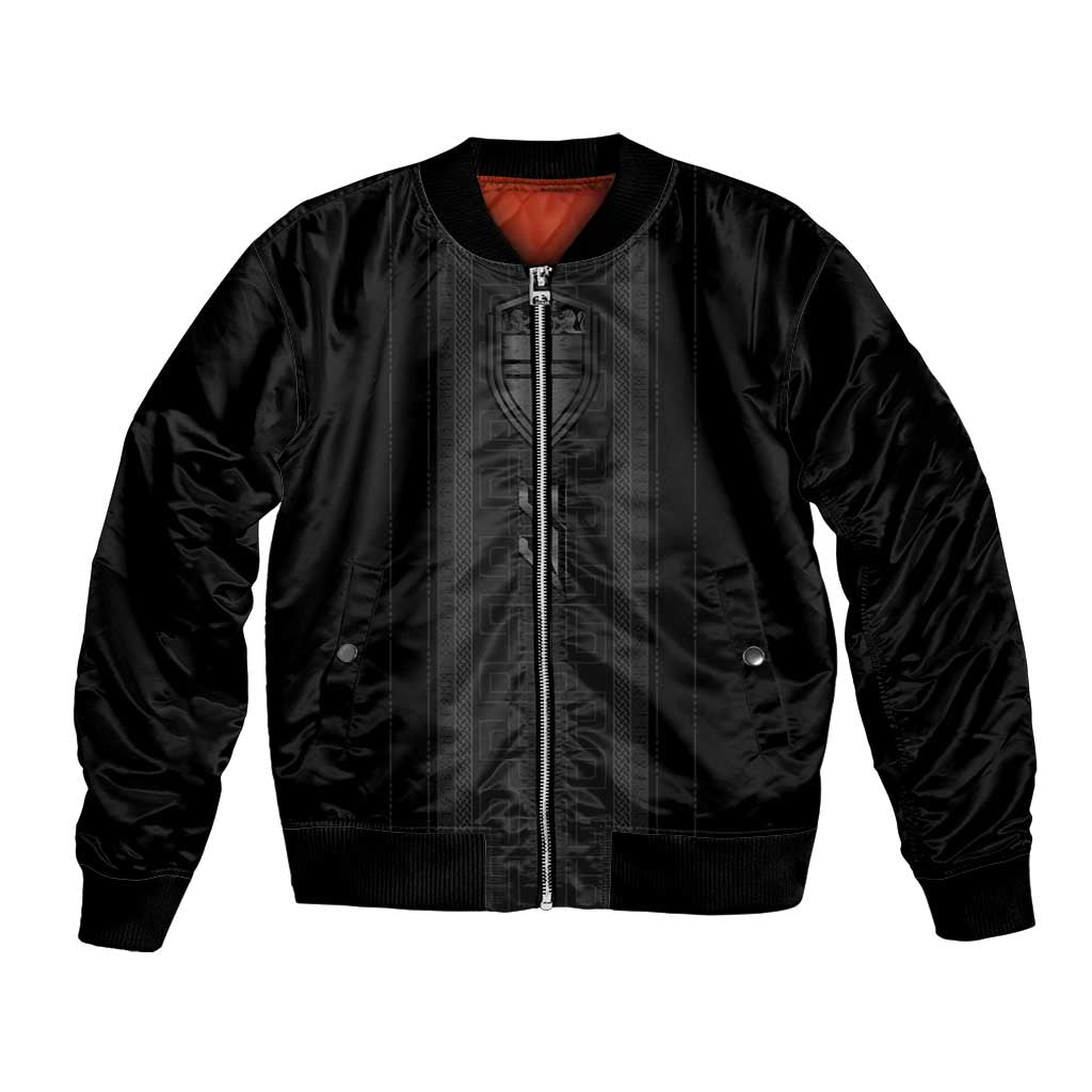 Custom Norwegian Football Bomber Jacket Runic and Nordic Motifs - Wonder Print Shop