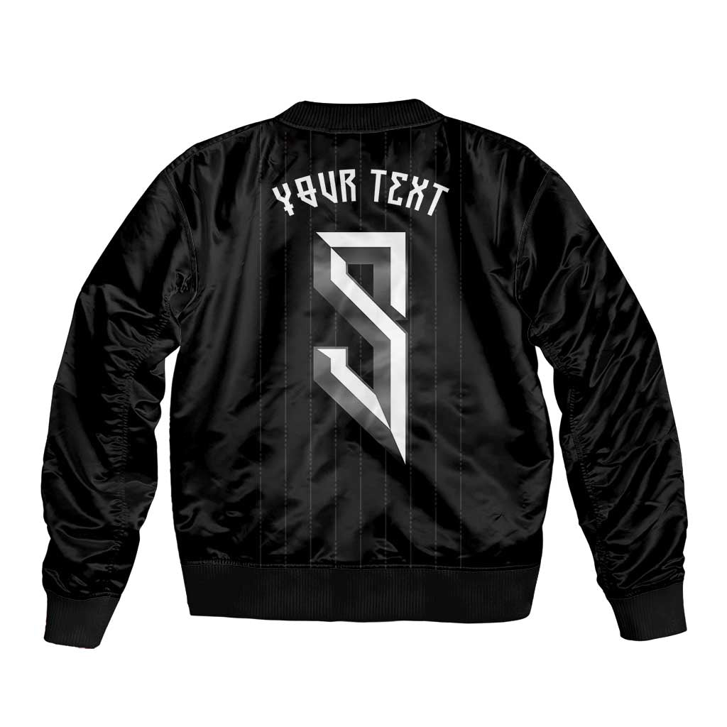 Custom Norwegian Football Bomber Jacket Runic and Nordic Motifs - Wonder Print Shop