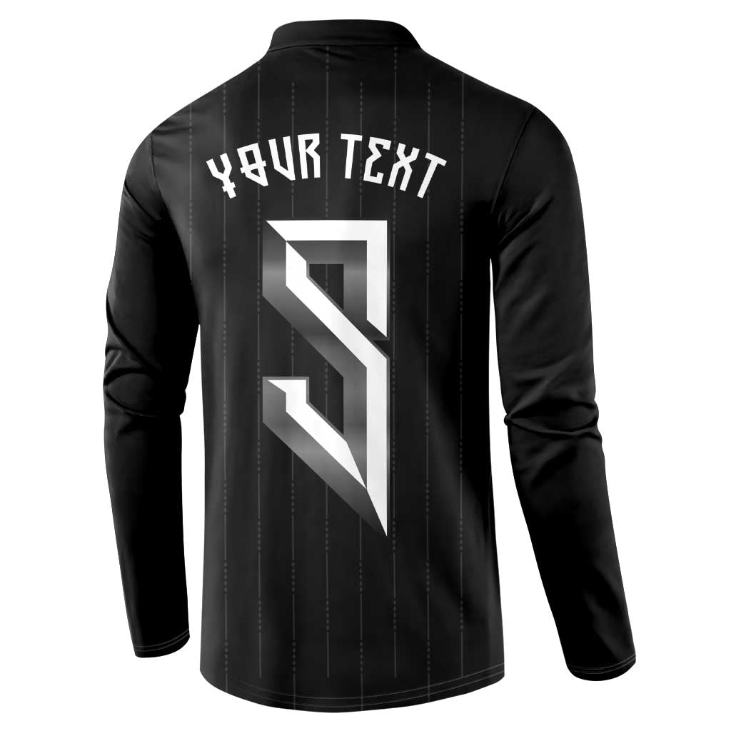 Custom Norwegian Football Button Sweatshirt Runic and Nordic Motifs - Wonder Print Shop