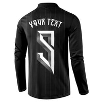 Custom Norwegian Football Button Sweatshirt Runic and Nordic Motifs - Wonder Print Shop