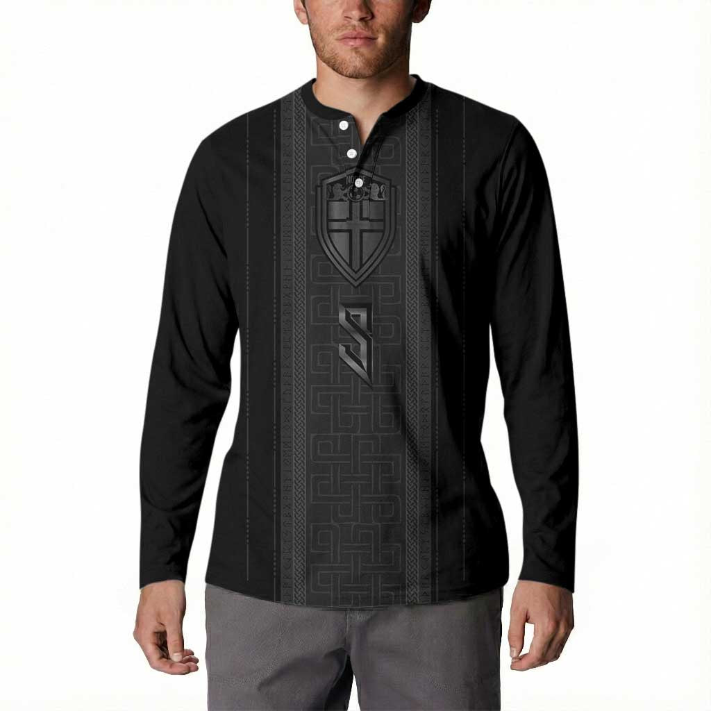 Custom Norwegian Football Button Sweatshirt Runic and Nordic Motifs - Wonder Print Shop