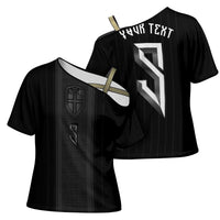 Custom Norwegian Football Cross Shoulder Shirt Runic and Nordic Motifs - Wonder Print Shop