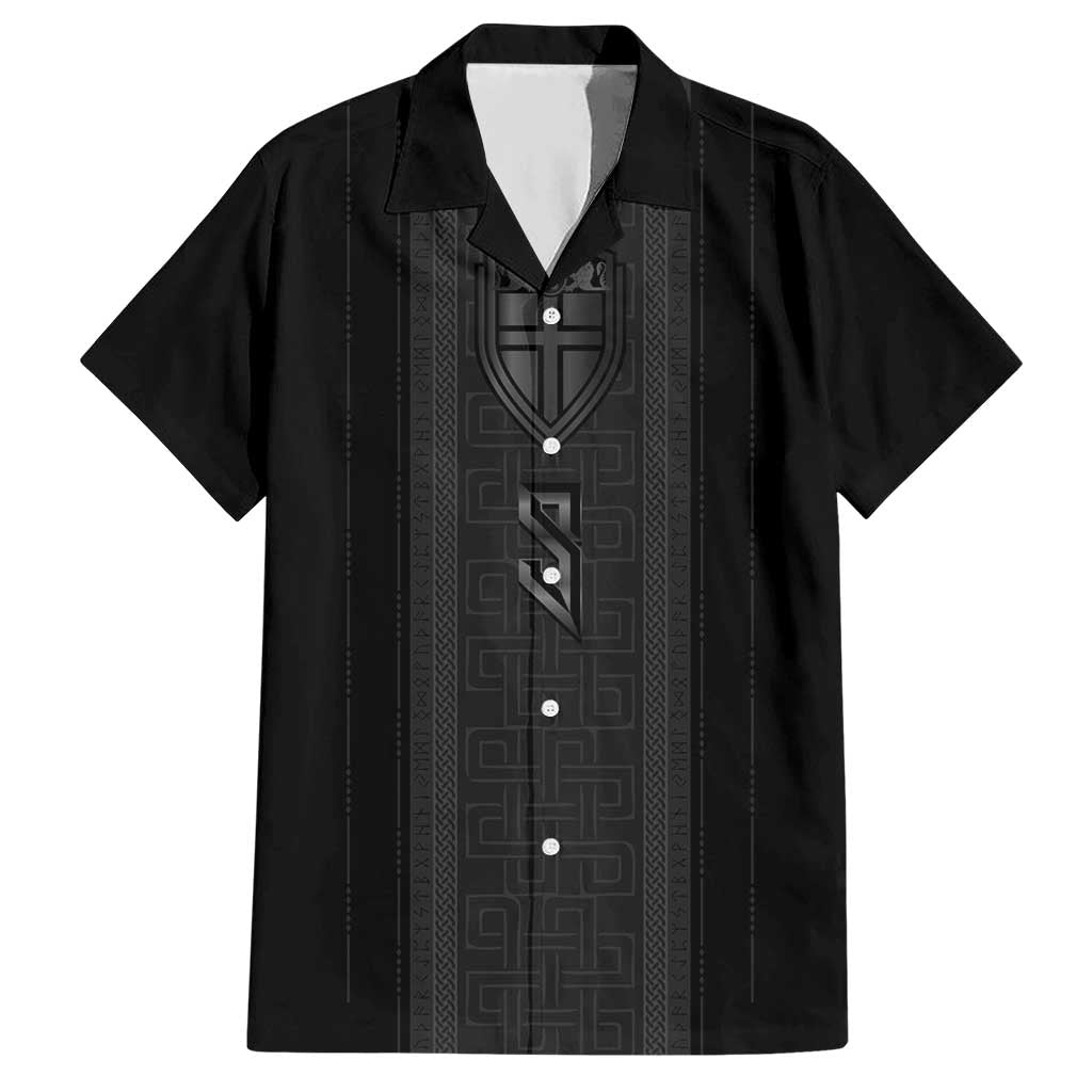 Custom Norwegian Football Hawaiian Shirt Runic and Nordic Motifs - Wonder Print Shop