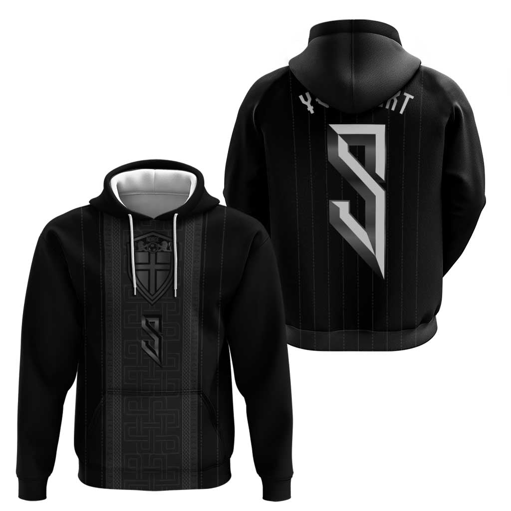 Custom Norwegian Football Hoodie Runic and Nordic Motifs - Wonder Print Shop