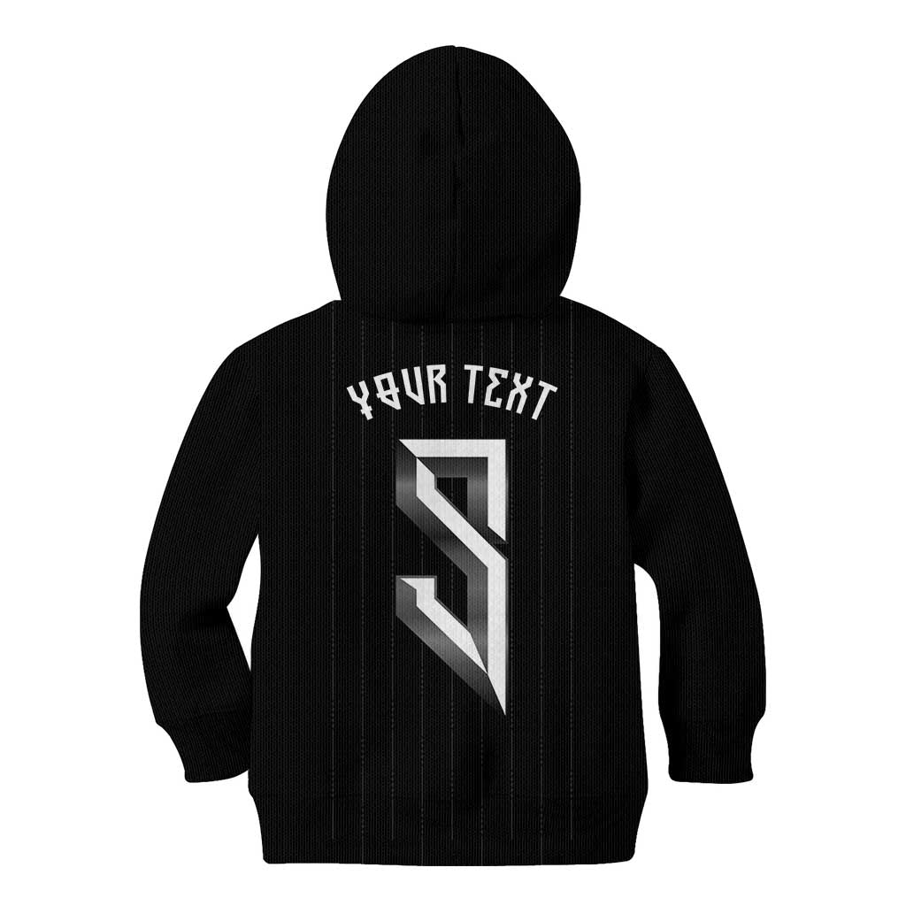 Custom Norwegian Football Kid Hoodie Runic and Nordic Motifs - Wonder Print Shop