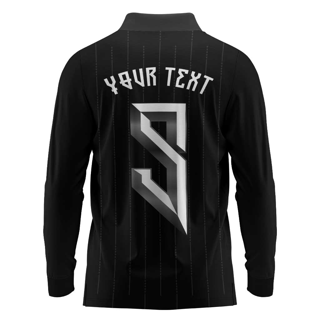 Custom Norwegian Football Long Sleeve Polo Shirt Runic and Nordic Motifs - Wonder Print Shop