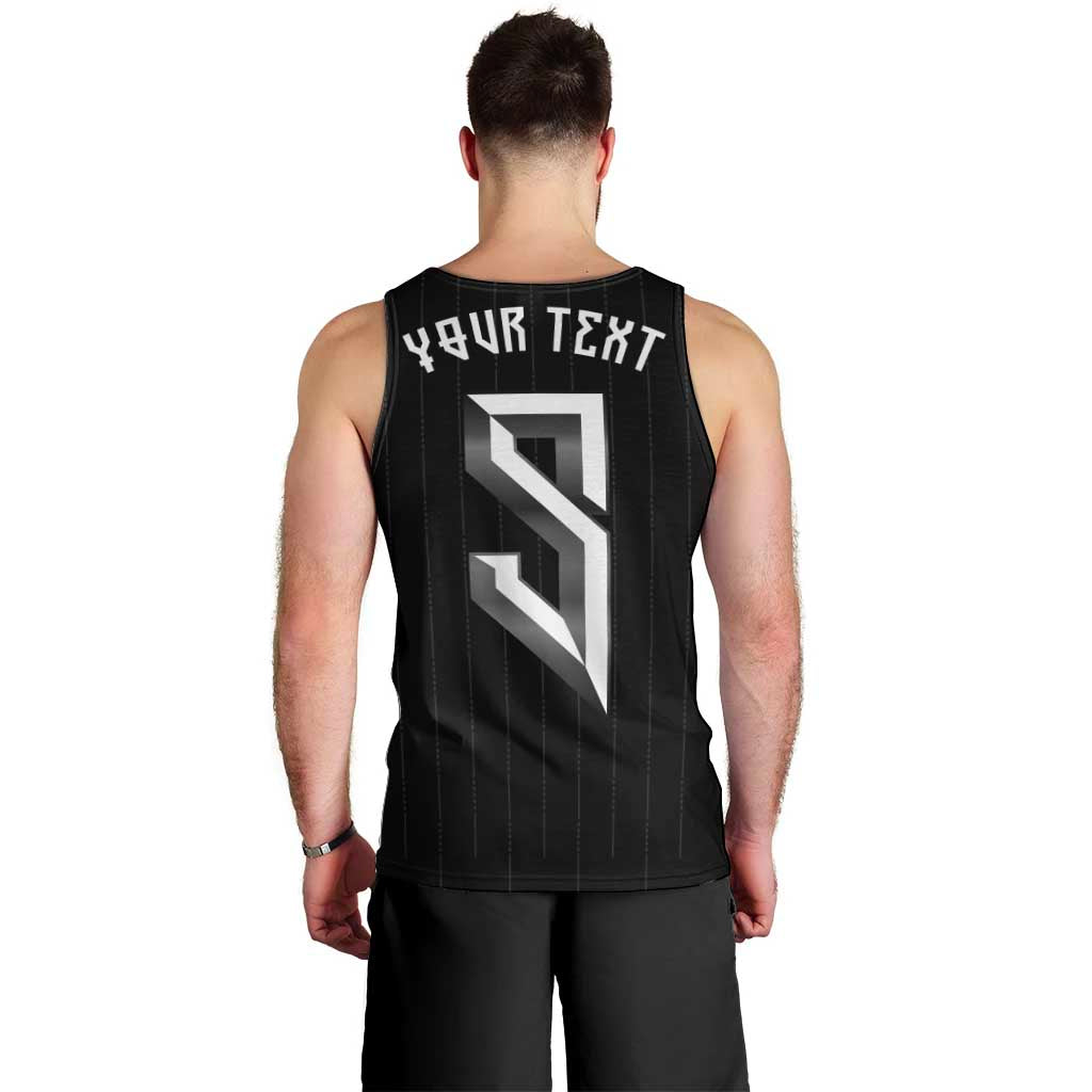 Custom Norwegian Football Men Tank Top Runic and Nordic Motifs - Wonder Print Shop