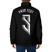 Custom Norwegian Football Padded Jacket Runic and Nordic Motifs - Wonder Print Shop