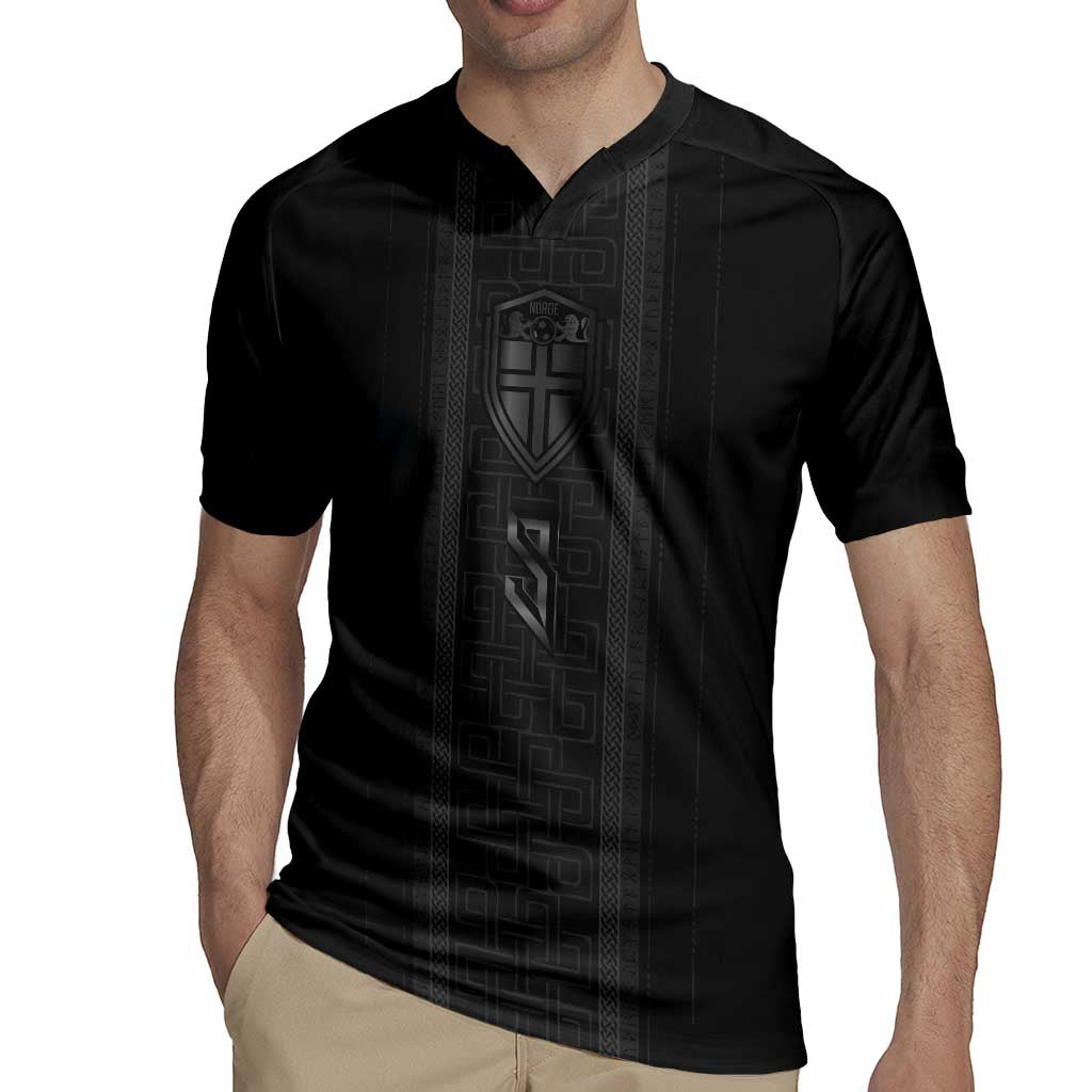 Custom Norwegian Football Rugby Jersey Runic and Nordic Motifs - Wonder Print Shop