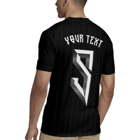 Custom Norwegian Football Rugby Jersey Runic and Nordic Motifs - Wonder Print Shop