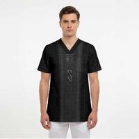 Custom Norwegian Football Scrub Top Runic and Nordic Motifs - Wonder Print Shop