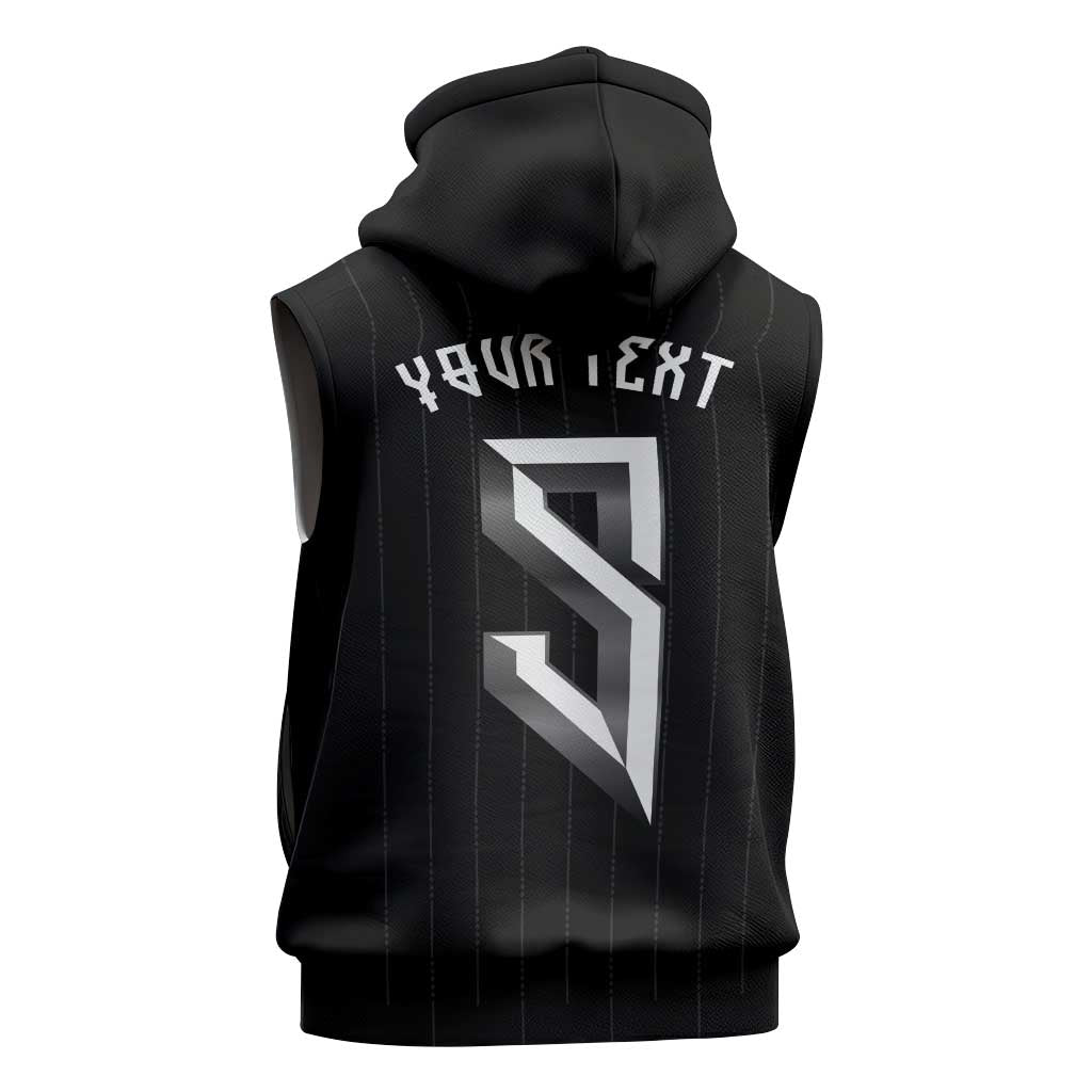 Custom Norwegian Football Sleeveless Zip Hoodie Runic and Nordic Motifs - Wonder Print Shop