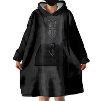 Custom Norwegian Football Wearable Blanket Hoodie Runic and Nordic Motifs - Wonder Print Shop