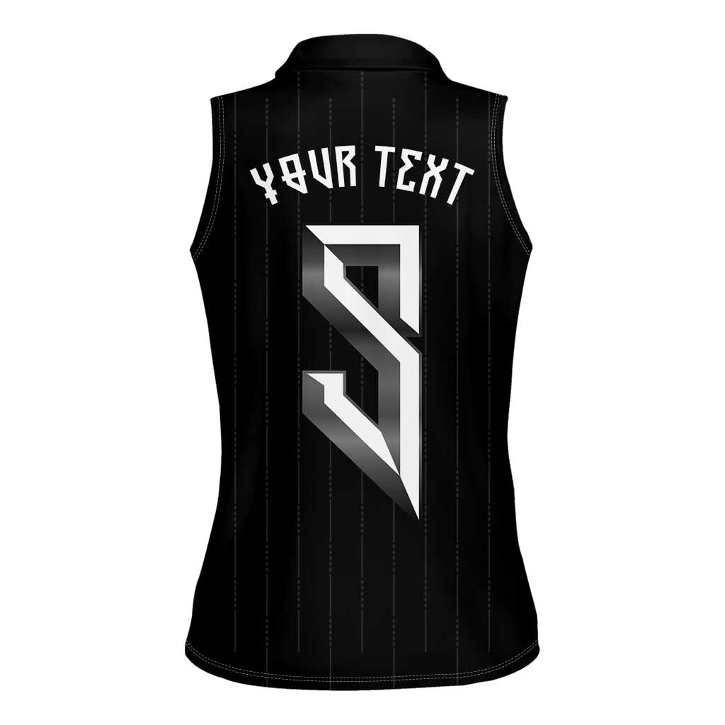 Custom Norwegian Football Women Sleeveless Polo Shirt Runic and Nordic Motifs - Wonder Print Shop