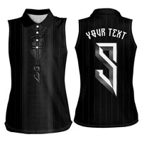 Custom Norwegian Football Women Sleeveless Polo Shirt Runic and Nordic Motifs - Wonder Print Shop