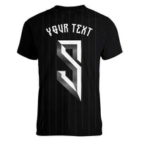 Custom Norwegian Football Women V-Neck T-Shirt Runic and Nordic Motifs - Wonder Print Shop