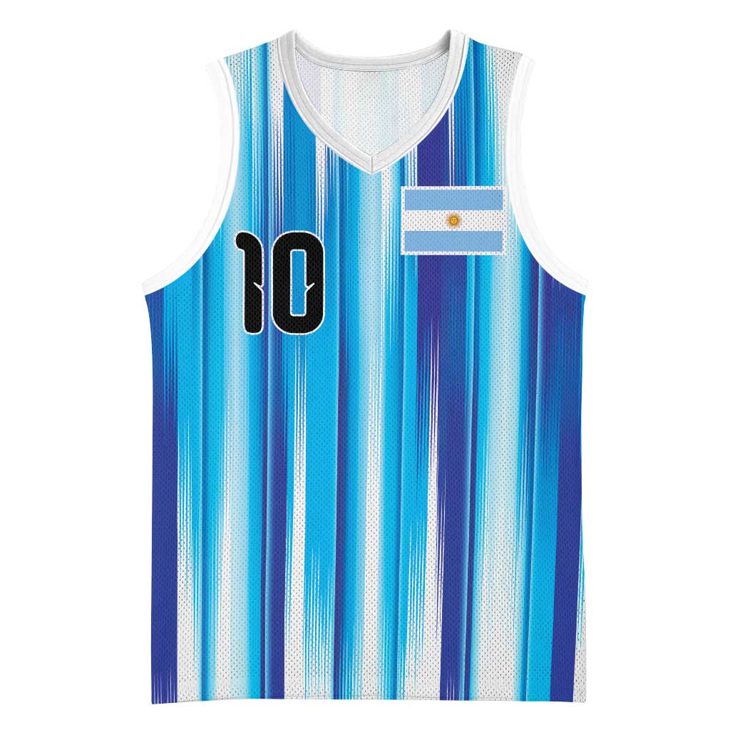 Custom Argentina Football Basketball Jersey La Albiceleste 2026 - Wonder Print Shop