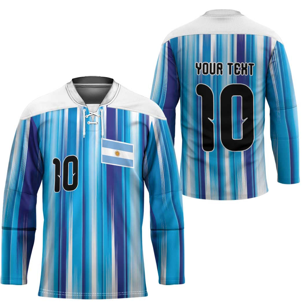 Custom Argentina Football Hockey Jersey La Albiceleste 2026 - Wonder Print Shop