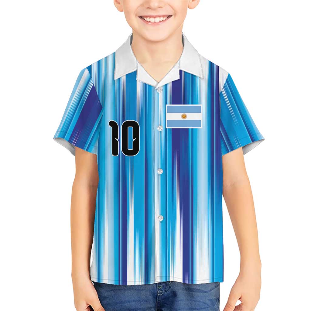 Custom Argentina Football Kid Hawaiian Shirt La Albiceleste 2026 - Wonder Print Shop