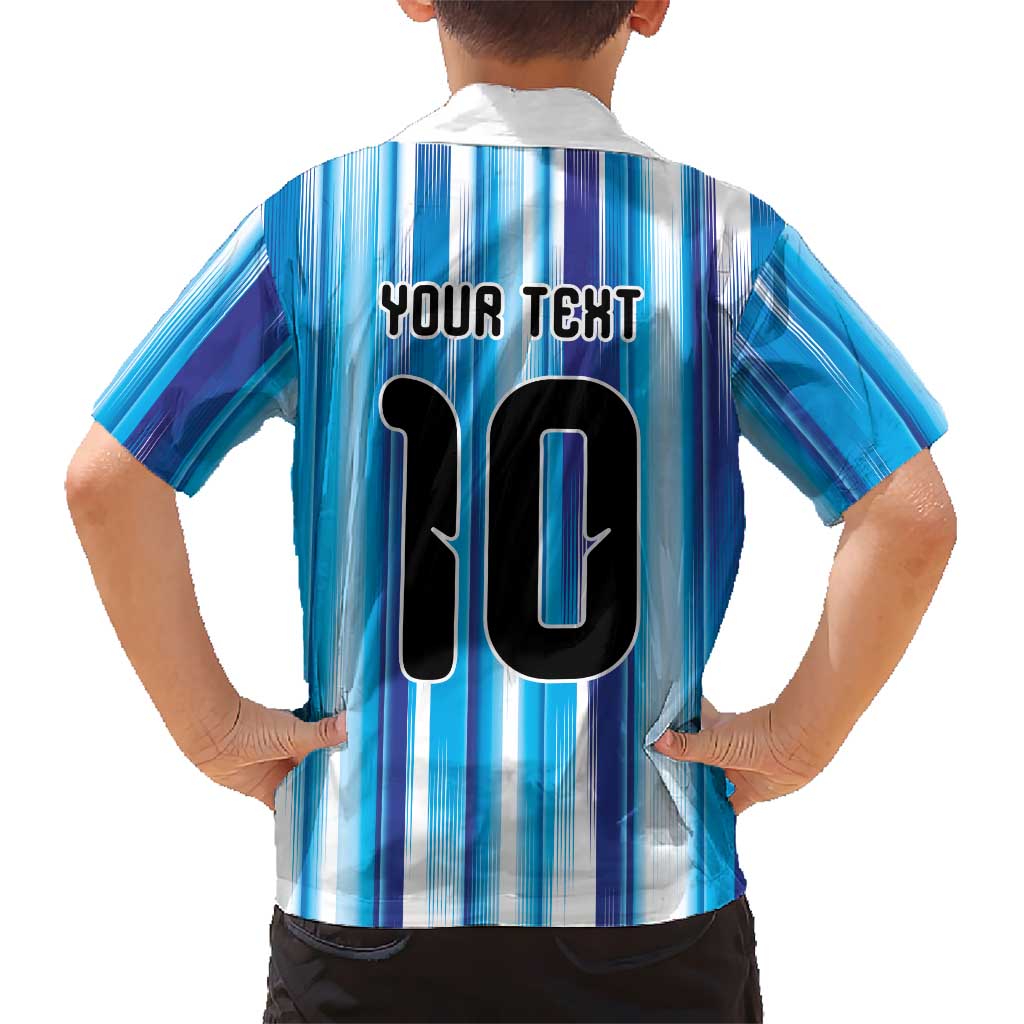 Custom Argentina Football Kid Hawaiian Shirt La Albiceleste 2026 - Wonder Print Shop