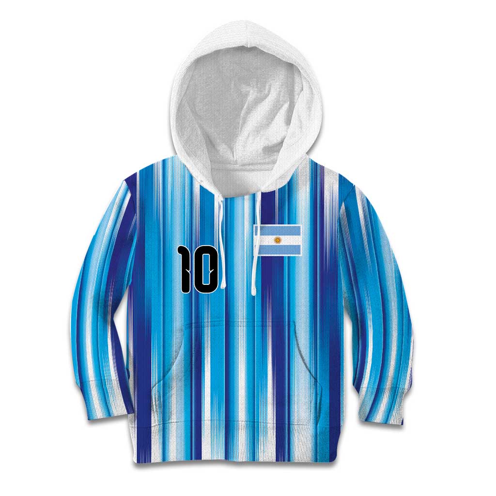 Custom Argentina Football Kid Hoodie La Albiceleste 2026 - Wonder Print Shop