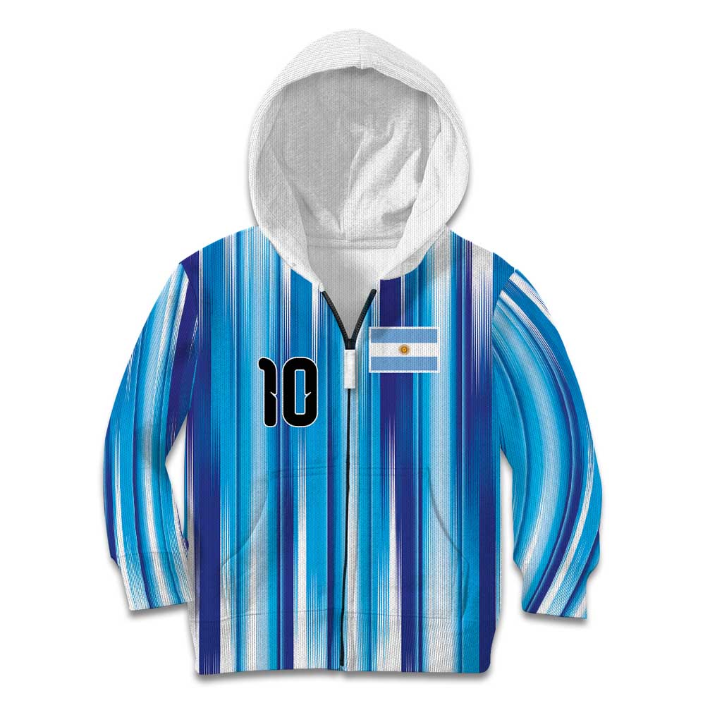 Custom Argentina Football Kid Hoodie La Albiceleste 2026 - Wonder Print Shop
