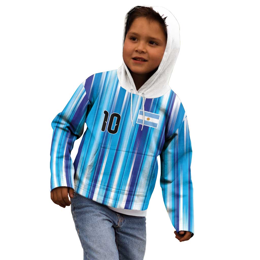 Custom Argentina Football Kid Hoodie La Albiceleste 2026 - Wonder Print Shop