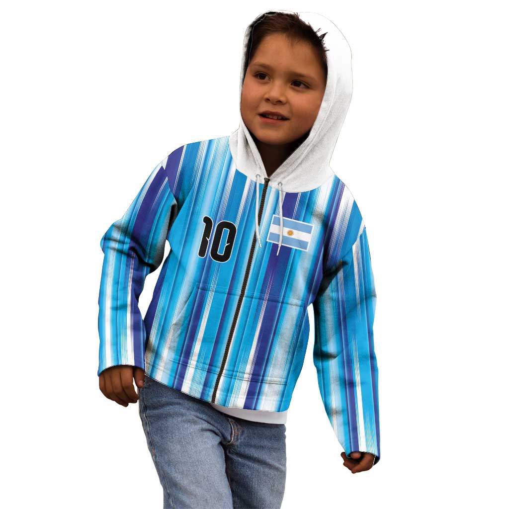 Custom Argentina Football Kid Hoodie La Albiceleste 2026 - Wonder Print Shop