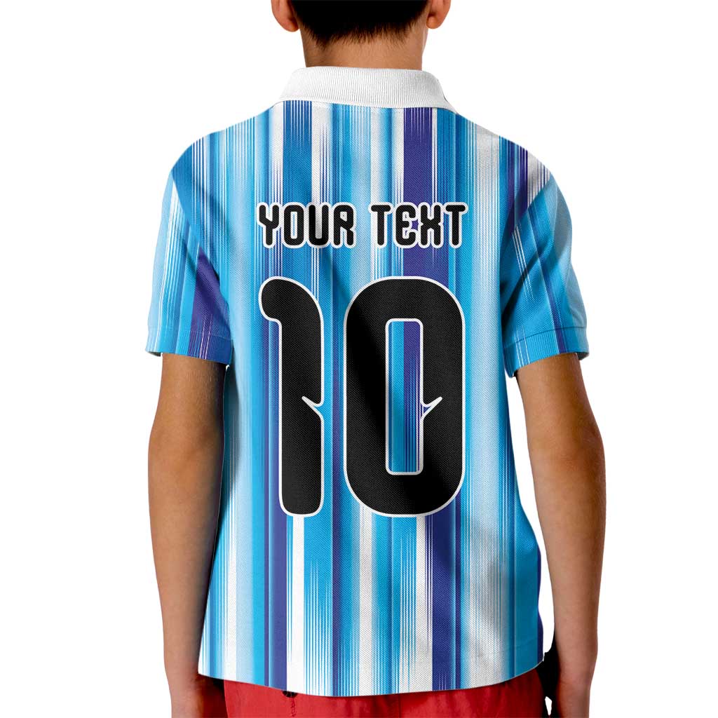 Custom Argentina Football Kid Polo Shirt La Albiceleste 2026 - Wonder Print Shop
