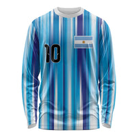 Custom Argentina Football Long Sleeve Shirt La Albiceleste 2026 - Wonder Print Shop