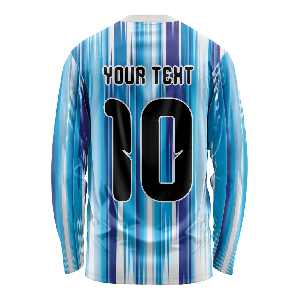 Custom Argentina Football Long Sleeve Shirt La Albiceleste 2026 - Wonder Print Shop